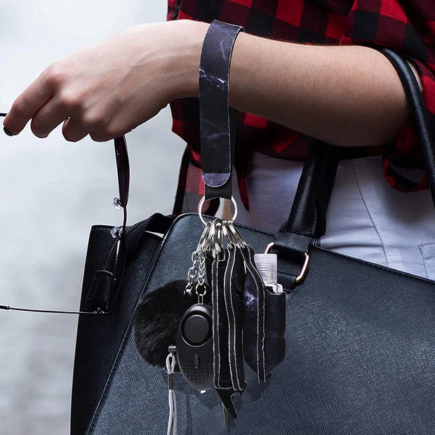 Factory Price Women Outdoor Self Defense Keychain Accessories Set Emergency Personal Protection Safety Alarm Women Product
