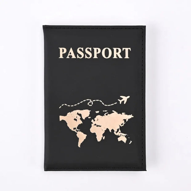Simple New Passport Cover Case Fashion Credit Card Holder Wallet Pouch Women Men Travel Wedding Passport Covers Holder - Luxe Ladies Moda