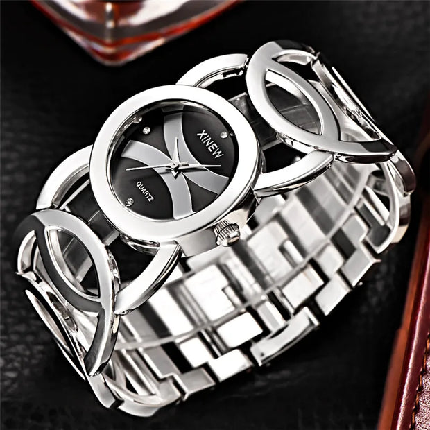 Women Watches Ladies Casual Golden Quartz Bracelets Watch - Luxe Ladies Moda