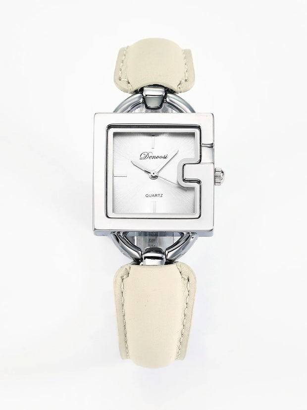 Ladies' square belt watch, simple and fashionable quartz watch, waterproof and luminous