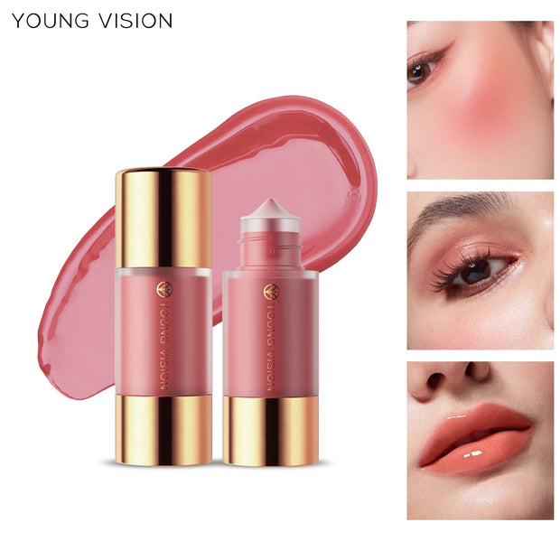 8 colors long-lasting Bottom press moisturizing easy makeup blush pencil solid creamy Liquid blusher - Luxe Ladies Moda