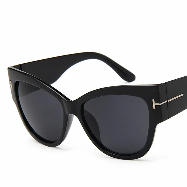 Cat Eye Women’s Sunglasses – Oversized Gradient UV400 Fashion Shades - Luxe Ladies Moda