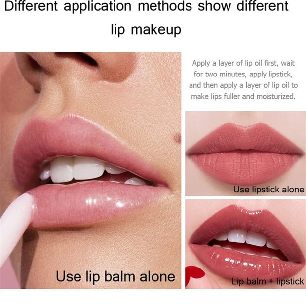 Mini Capsule Liquid Lip Blam Moisturizing Transparent Color Changing Lip Plumping Oil Mirror Jelly Plumping Lip Gloss Cosmetic - Luxe Ladies Moda