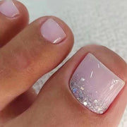 24 PCS Red/White/Black/Yellow/Wine Red Toenails Fake Toe Nails Natural -Solid Color Square Press on Toenails Short - Luxe Ladies Moda