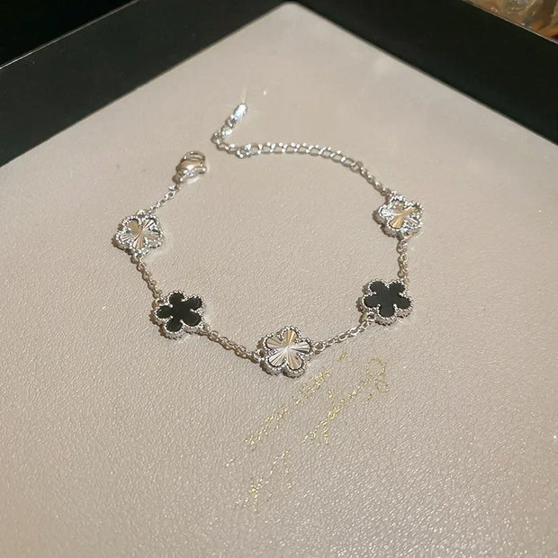 Shell Stone Flower Bracelet for Women Personalized Stainless Steel Bracelet - Luxe Ladies Moda