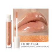 Lip Gloss Moisturizing Long Lasting Juicy Jelly Lip Tint 16 Colors Shiny Transparent Lipgloss Women's Cosmetics - Luxe Ladies Moda