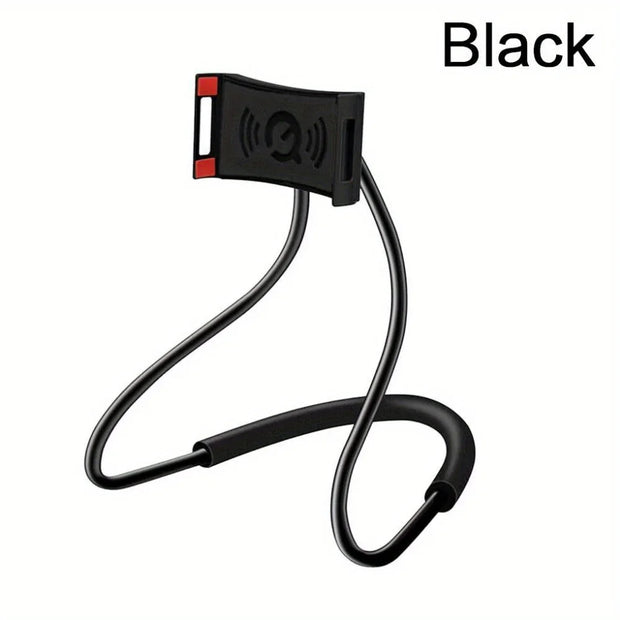 Universal Mobile Phone Holder Extendable Neck Hanging Selfie Stick Rack Adjustable 360°Free Rotating Mount Holder