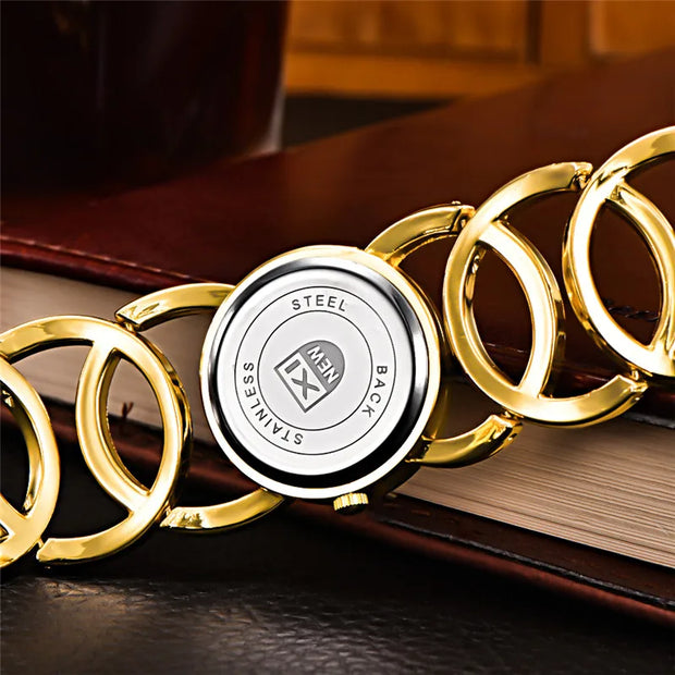 Women Watches Ladies Casual Golden Quartz Bracelets Watch - Luxe Ladies Moda