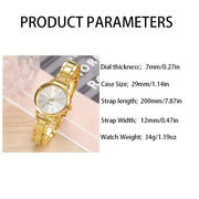 Luxury Diamond Rhinestone Women’s Watch | Elegant Fashion Quartz Wristwatch - Luxe Ladies Moda