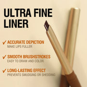 Matte 6-colors Lip Liner Pencil Bevel Design Nib Lip Contour Lipstick Nude Brown Lipstick Pencil Natural Lasting Lipliner Makeup - Luxe Ladies Moda