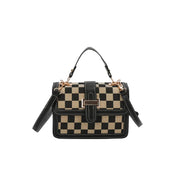 small square bag Versatile shoulder crossbody bag casual checkerboard bag  crossbody bags for women  Satchels