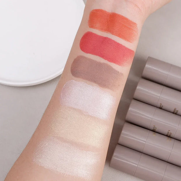 Multi-functional Contour Highlight Blush Stick Waterproof Lasting Silky Smooth Corrector Nose Shadow Contouring Pen Makeup Tools - Luxe Ladies Moda