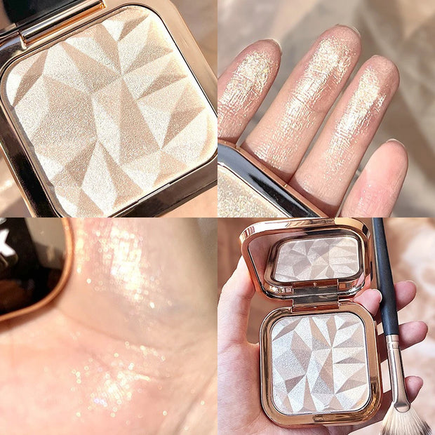 "Diamond Highlight Powder | Pearlescent Nose & Contour Brightener" - Luxe Ladies Moda