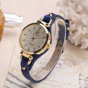 High Quality Women Watch Leather Strap Quartz Watches Ladies Casual Wristwatches Clock