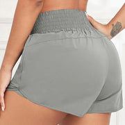Women Side Zippered Pocket With Inner Lining Shorts Quick Drying Running Fitness Yoga Leisure Sport Shorts - Luxe Ladies Moda