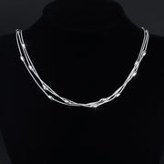 925 sterling silver Charms beads Necklace for women luxury fashion party wedding accessories Jewelry Christmas gifts - Luxe Ladies Moda