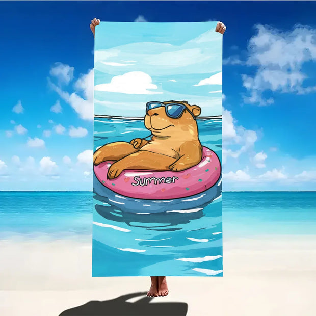 Print Sea Beach Towel Quick-Dry Washable Beach Towels Sandproof Portable Beach Towels For Travel Swimming Camping Beach - Luxe Ladies Moda