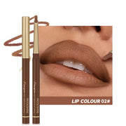 Matte 6-colors Lip Liner Pencil Bevel Design Nib Lip Contour Lipstick Nude Brown Lipstick Pencil Natural Lasting Lipliner Makeup - Luxe Ladies Moda