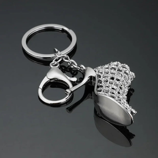 High Heel Shoes Keychain – Rhinestone Car Key Ring, Fashion Crystal Key Holder for Women’s Bag Charms - Luxe Ladies Moda
