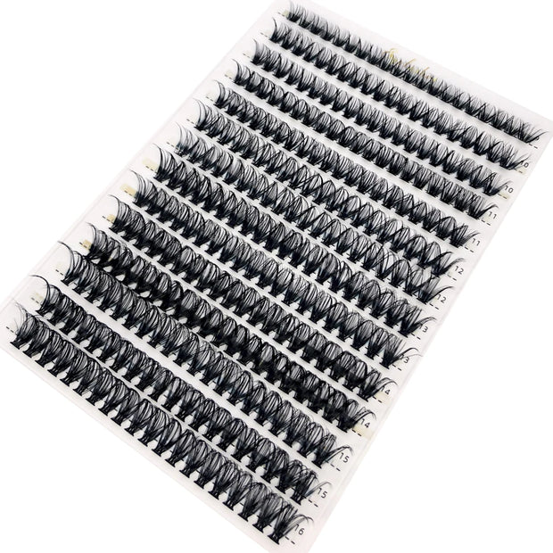30D 40D 60D 80D Mixed Tray Individual Lashes 3D Russia Volume Eye Lashes Soft Natural Lashes Mink Lash Cluster False Eyelashes - Luxe Ladies Moda