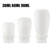 Soft Silicone Travel Bottles – 30ml, 60ml, 90ml Empty Containers for Shampoo, Lotion & Shower Gel - Luxe Ladies Moda