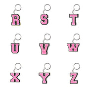 Cute Cartoon Pink Alphabet Keychains | A-Z Letter Keyrings for Personalized Style" - Luxe Ladies Moda