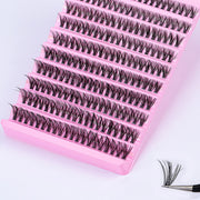 DIY Eyelash Extension Kit 200pcs Individual Lashes Cluster D Curl, 8-16mm Mix Lash Clusters with Lash Tweezers - Luxe Ladies Moda