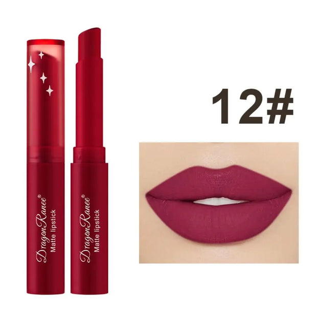 Matte, non-fading moisturizing lipstick Velvet matte finish, waterproof, and long-lasting. Resistant to fading and smudging. - Luxe Ladies Moda
