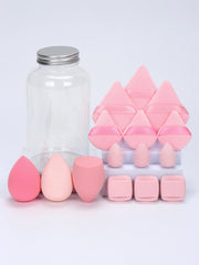 15-Piece Makeup Puff & Sponge Set – Loose Powder Puffs, Mini Makeup Eggs & Air Cushion Applicators - Luxe Ladies Moda