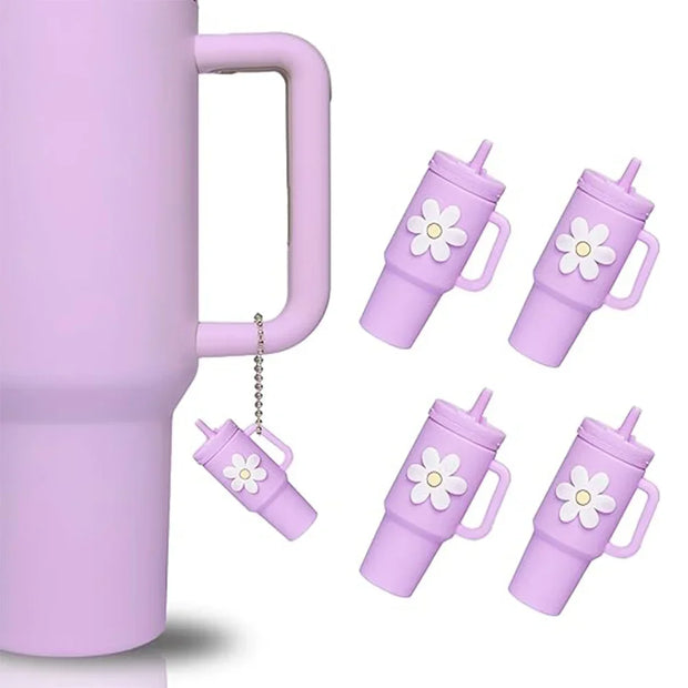 4pcs Silicone Tumbler Keychain for Stanley Cup Tumbler Accessories Perfect fit for Most Brand Newest Model - Luxe Ladies Moda