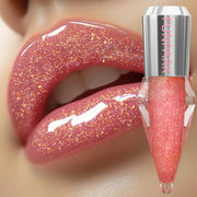 8-Color Glitter Shimmer Lip Gloss | Moisturizing Diamond Liquid Lipstick for Plump, Shiny Lips