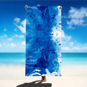 Print Sea Beach Towel Quick-Dry Washable Beach Towels Sandproof Portable Beach Towels For Travel Swimming Camping Beach - Luxe Ladies Moda