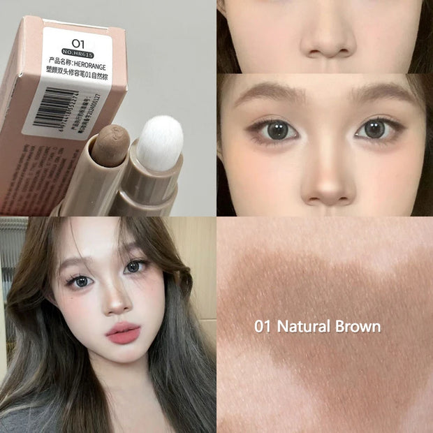 "Nose Shadow Contour Pen | Matte Bronzer & 3D Face Sculpting" - Luxe Ladies Moda