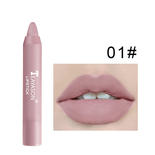 Matte velvet lipstick does not fade, does not stick to cup lipstick lipstick moisturizing lipstick pen nude earth red lipstick p - Luxe Ladies Moda