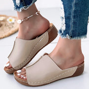 Women Shoes Sandals Summer Party Walking Shoes Slip On Sandals Ladies Wedge Shoes Woman Casual Female Footwear Slippers Woman - Luxe Ladies Moda