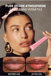 1 pcs Soft Tube Mirror Lip Gloss Lip Oil Nude Brown Plumping Lip Gloss Moisturising Transparent Lipgloss Beauty Cosmetics Makeup - Luxe Ladies Moda