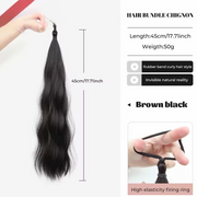 Water Wave Claw Clip In Ponytail Hair Extension Ombre Color Curly Wavy Synthetic Ponytail Extension Hair For Women Pony Tail