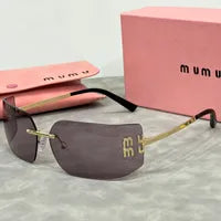 Designer Sunglasses for Women Man Glasses Unisex Popular Goggle Letter Beach Sun Glasses UV400 with Box Very Nice Gift - Luxe Ladies Moda