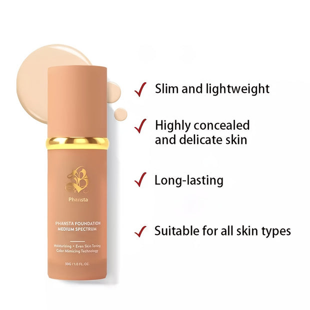 "Premium 4-in-1 Liquid Foundation | Natural Look & Medium Coverage for All Skin Types" - Luxe Ladies Moda