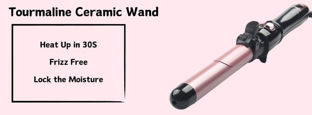 Rotating Curling Iron 1.1 Inch, Upgraded Automatic Curling Iron with Extra-Long Barrel, Dual Voltage Self Curling Wand 1.25" Hair Curler for Long Hair for Effortless Waves, Beach Curls - Luxe Ladies Moda