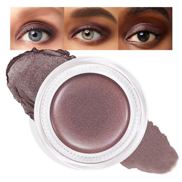 Cream Glitter Light Champagne Shimmer Metallic Eyeshadow Palette Makeup, Mini Instant Holographic Eyeshadow for Women, Sombras Crema Para Ojos, Talc, Paraben & Cruelty Free, 730