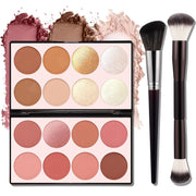16 Colors Contour Palette Make up - Blush Highlighters Bronzer Powder All in One Makeup Palettes Contour Kit - Face Cosmetics Gifts for Women Beauty for Festivals (SET1)