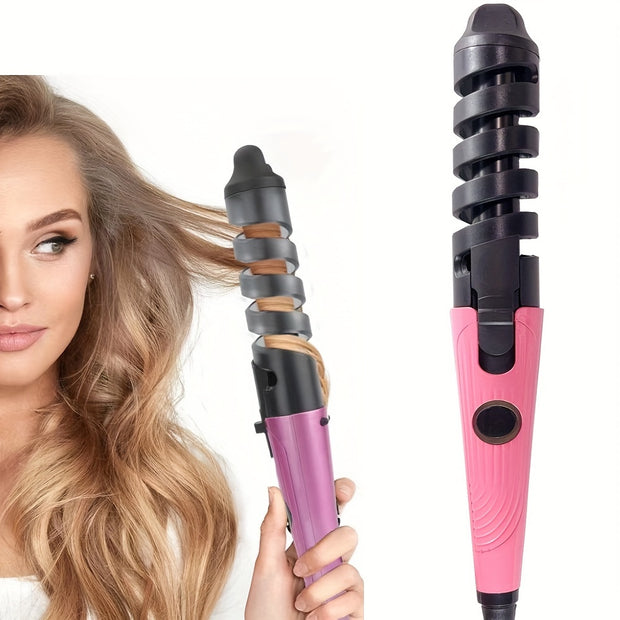 US PLUG Hair Curler Hair Curling Wand Spiral Curl Professional Hair Roller Hair Curler, Perfect Holiday Gift For Woman - Luxe Ladies Moda