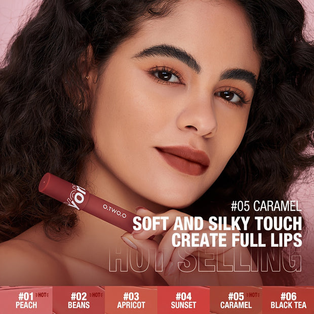 O.TWO.O Lipstick Pencil Lip Liner 6 Colors Velvet Matte Waterproof Long Lasting Smudge Proof Lip Pen For Lips Makeup Cosmetic - Luxe Ladies Moda