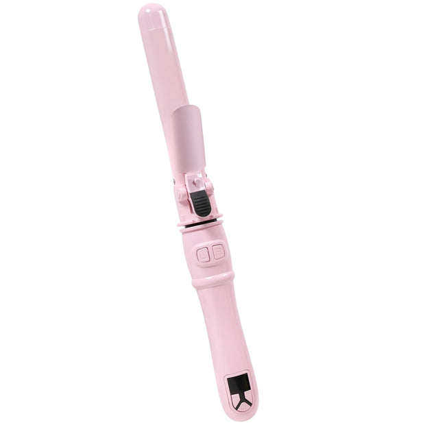 Rotating Curling Iron 1.1 Inch, Upgraded Automatic Curling Iron with Extra-Long Barrel, Dual Voltage Self Curling Wand 1.25" Hair Curler for Long Hair for Effortless Waves, Beach Curls - Luxe Ladies Moda