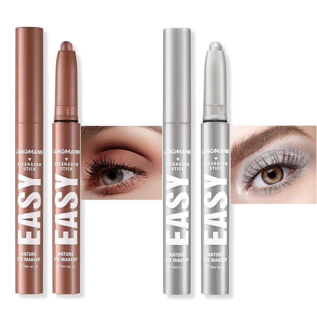 Eyeshadow Stick Set, 8 Colors Matte Professional Bright-Colored Contouring and Highlight Eyeshadow Stick, Cream Waterproof Long Lasting High Pigmented Eye Shadow. (8, EYESHADOW B)