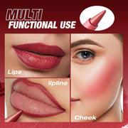 6Pcs 2 in 1 Lip Liner and Lipstick Lip Combo Set - 24 Hours Long-Lasting, Nude & Matte Velvet Ombre Effect Gradient Lip Liner, Smudge-Proof, Waterproof, Easy to Apply Gradient Lips Makeup