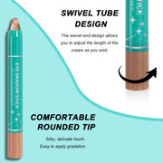 8 Colors Cream Eyeshadow Stick Set, Matte and Smooth Eye Shadow Sticks, Waterproof Long Lasting High Pigmented Eye Shadow Sticks