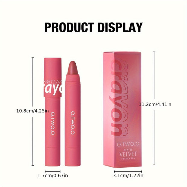 Lipstick Pencil Lip Liner – 6 Colors Velvet Matte, Waterproof, Long-Lasting, Smudge-Proof Lip Pen for Lips Makeup - Luxe Ladies Moda