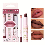 Ushas, 1Set, Long-Lasting Matte Nude Lipsticks With Lip Liner - Waterproof, 12 Shades, Makeup Essentials For Daily Wear, All Skin Types - Long-Lasting, Hydrating, And Nourishing Lip Care For Women - Luxe Ladies Moda